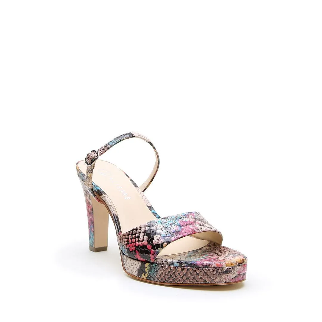 Painted Snake Lo Platform   Twiggy Strap