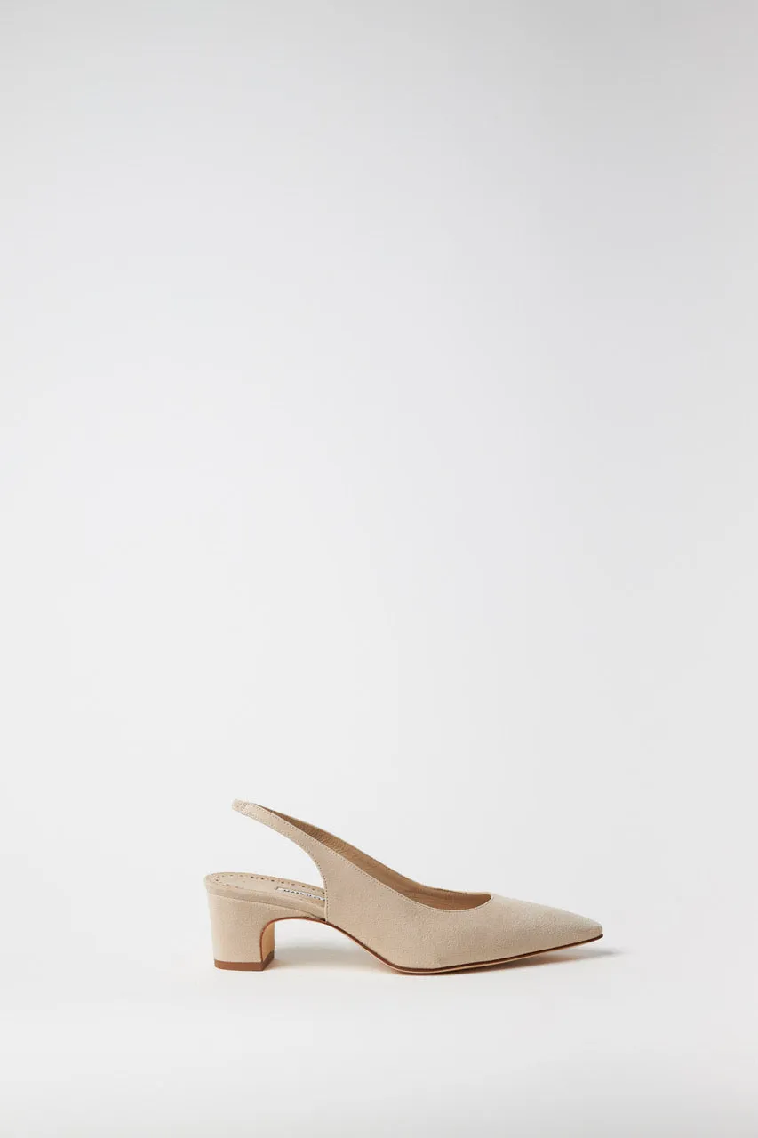 Paledabe Suede Slingback Pump
