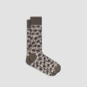 Palm Tree Mid-Calf Socks