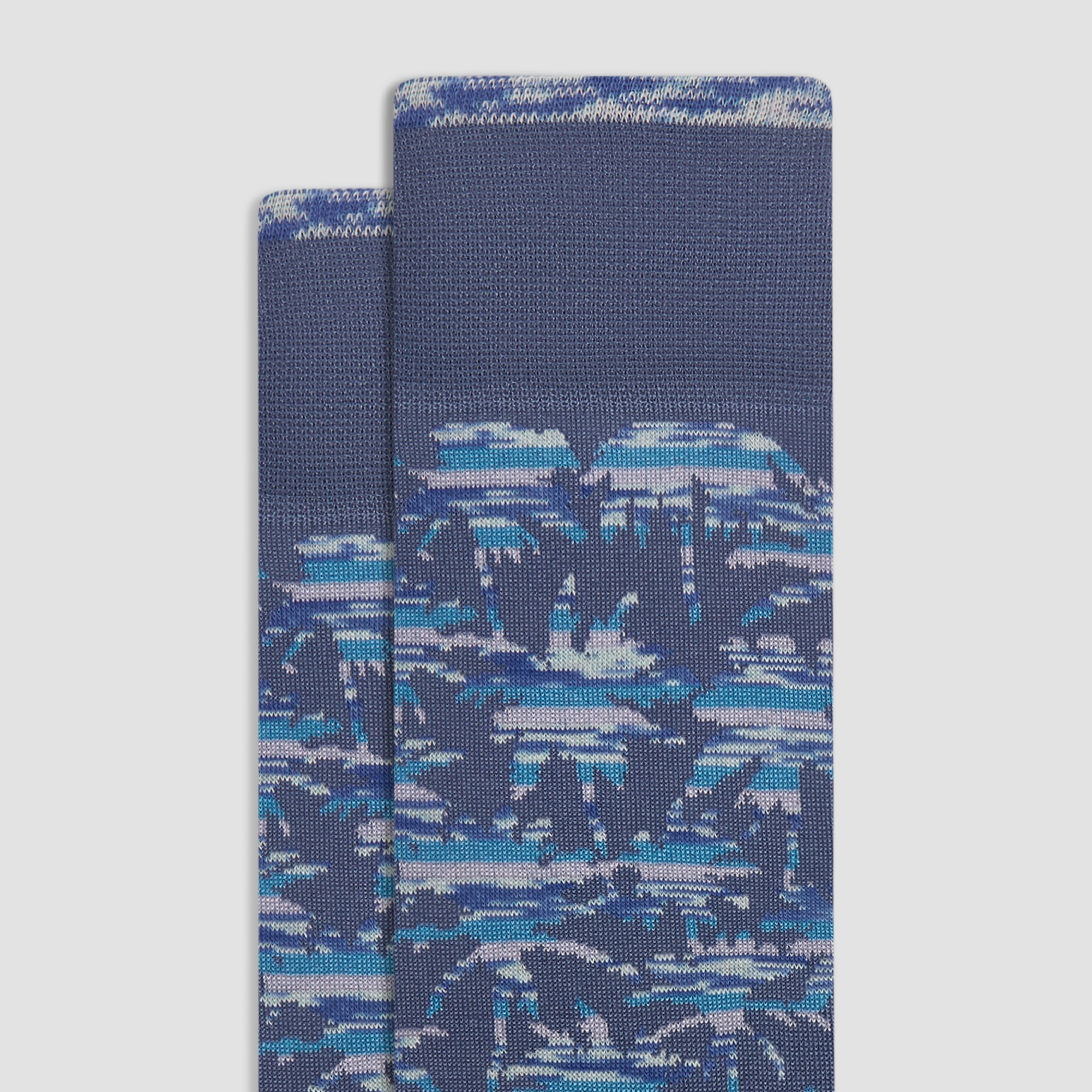 Palm Tree Mid-Calf Socks