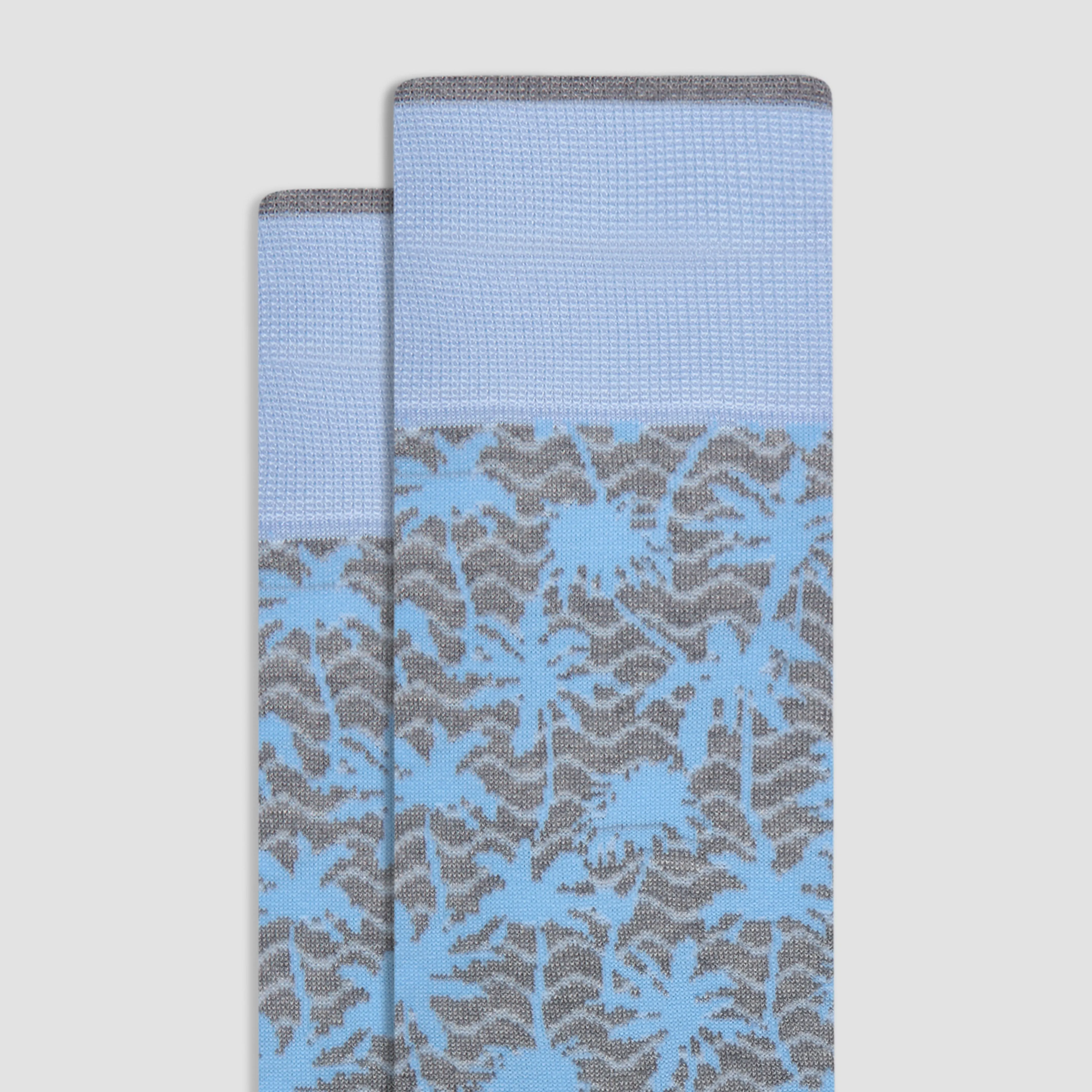Palm Tree Mid-Calf Socks