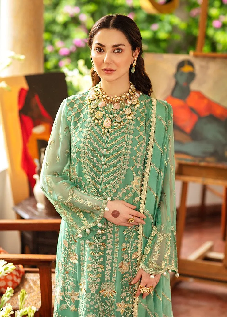 Party Wear Salwar Kameez in Sea Green Shade #PF119