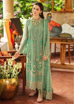 Party Wear Salwar Kameez in Sea Green Shade #PF119