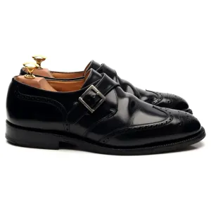 'Piccadilly' Black Leather Monk Strap UK 6.5 G