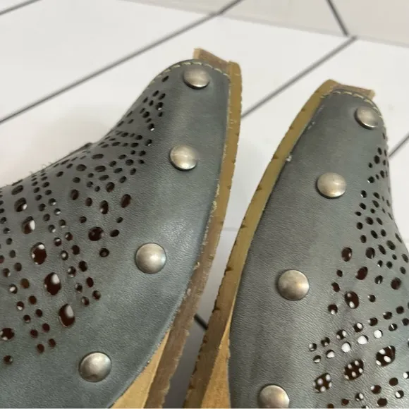 Pikolinos | Benissa Slingback Perforates Leather Peep Toe Wedge Size 41