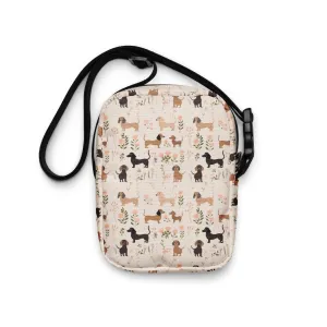 Pink Dachshund Crossbody Bag
