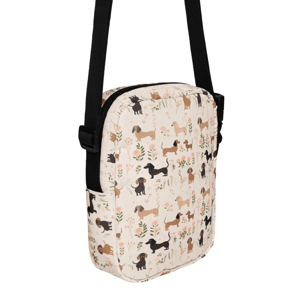 Pink Dachshund Crossbody Bag