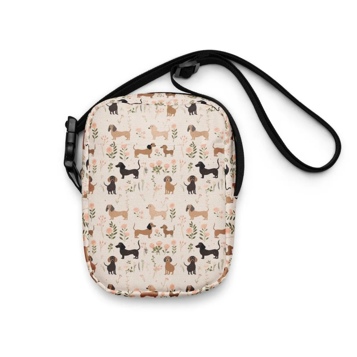 Pink Dachshund Crossbody Bag