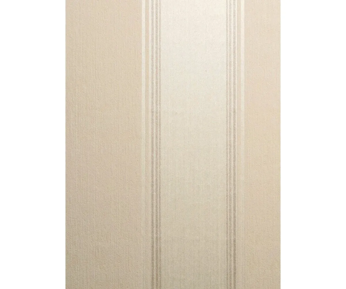 Plain Wide Stripes Beige 266477 Wallpaper