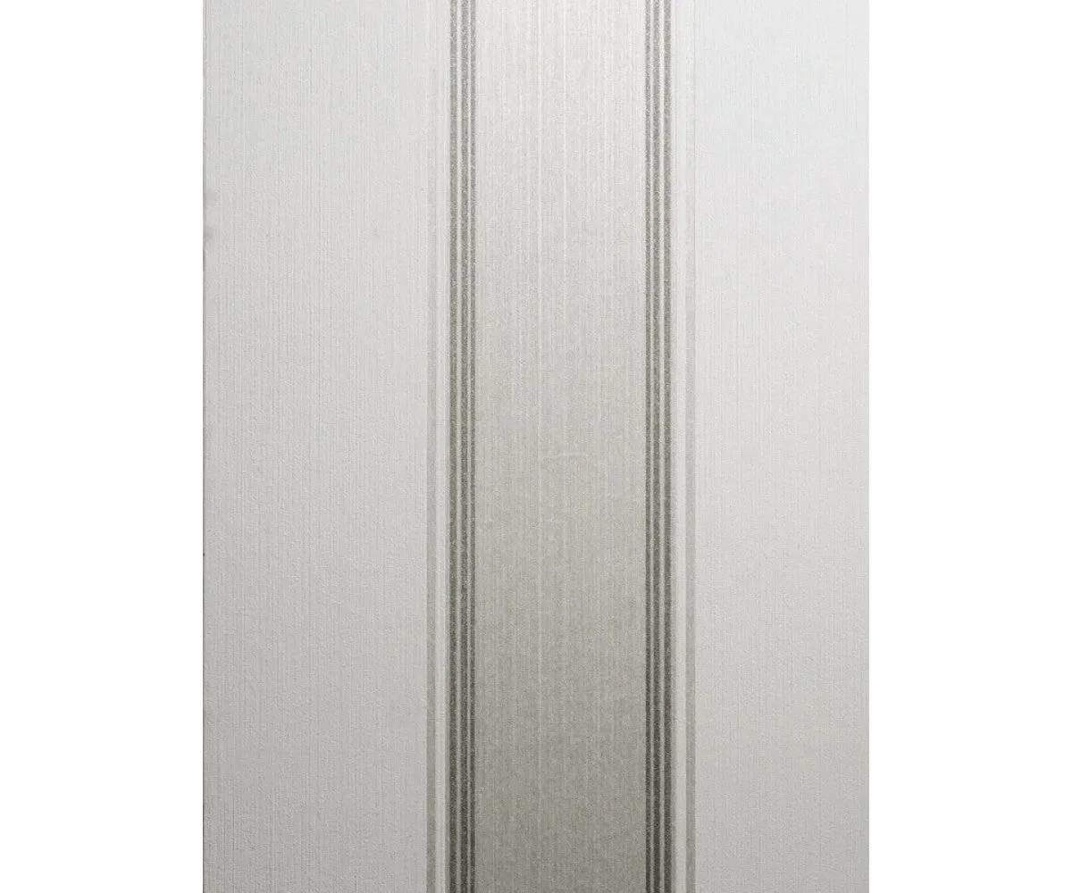 Plain Wide Stripes White 266460 Wallpaper