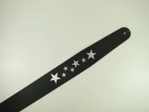 Planet Waves 25BL00 2.5" Basic Classic Leather Guitar Strap - Design Black