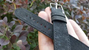 Portuguese cork fabric - Black 20 mm