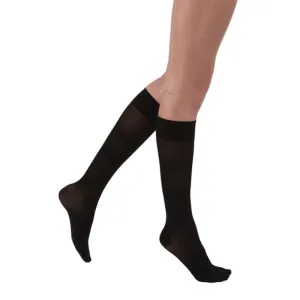 PR/1 JOBST ULTRASHEER WOMEN, KNEE HIGH, 15-20MMHG, LRG, FULL CALF, CLASSIC BLACK, CLOSED TOE