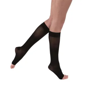 PR/1 JOBST ULTRASHEER WOMEN, KNEE HIGH, 15-20MMHG, XL, CLASSIC BLACK, OPEN TOE