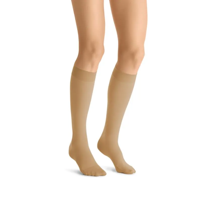 PR/1 JOBST ULTRASHEER WOMEN, KNEE HIGH, 30-40MMHG, LG, HONEY, CLOSED TOE