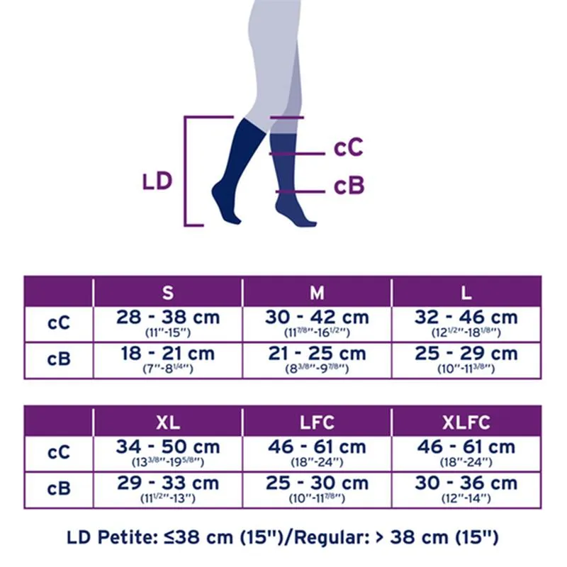 PR/1 JOBST ULTRASHEER WOMEN, KNEE HIGH, 30-40MMHG, LG, HONEY, CLOSED TOE