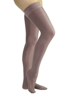 PR/1 JOBST ULTRASHEER WOMEN, THIGH HIGH W/SIL LACE BAND, 20-30MMHG, LG, ANTHRACITE, CLOSED TOE