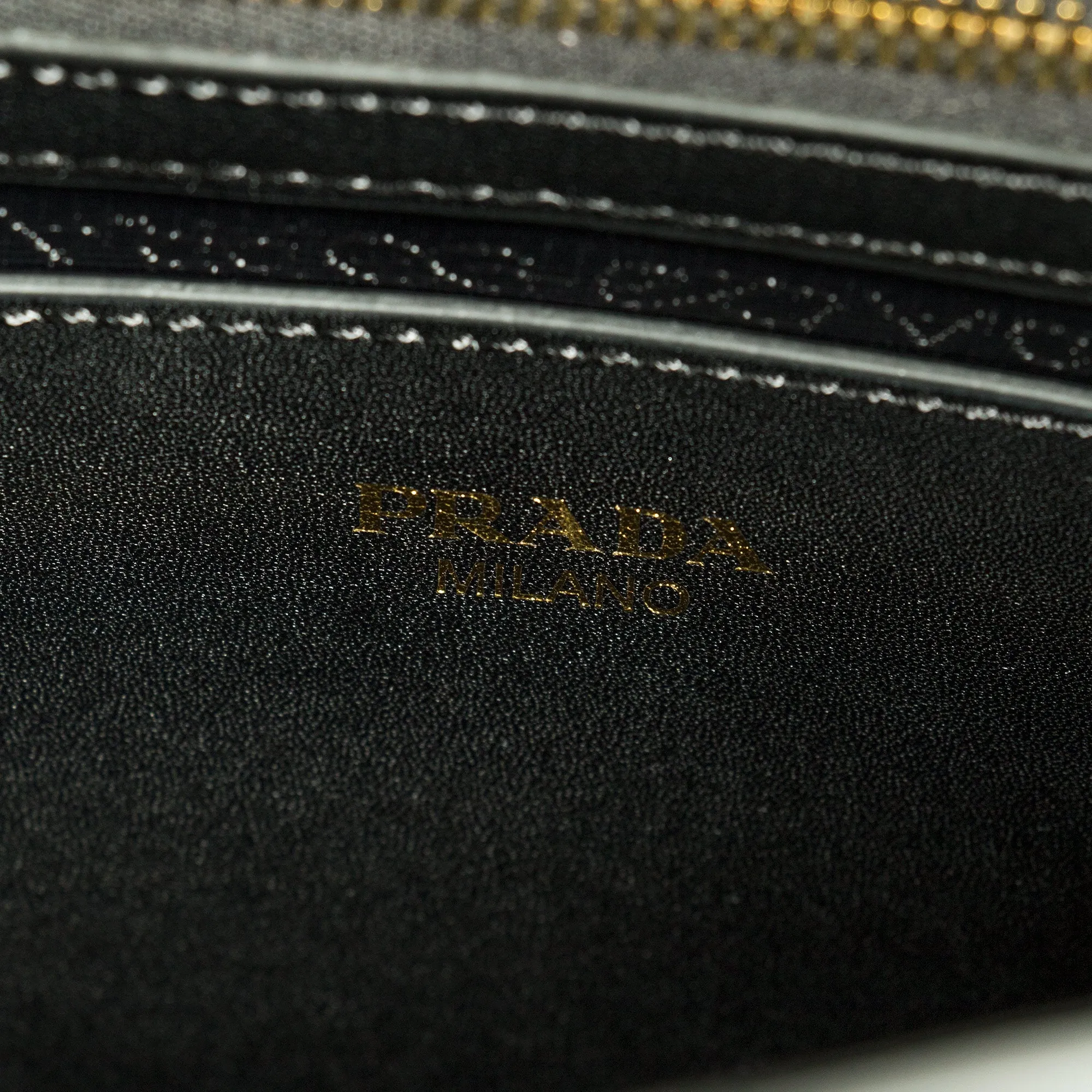 Prada Esplanade Leather Tote In Red and Black