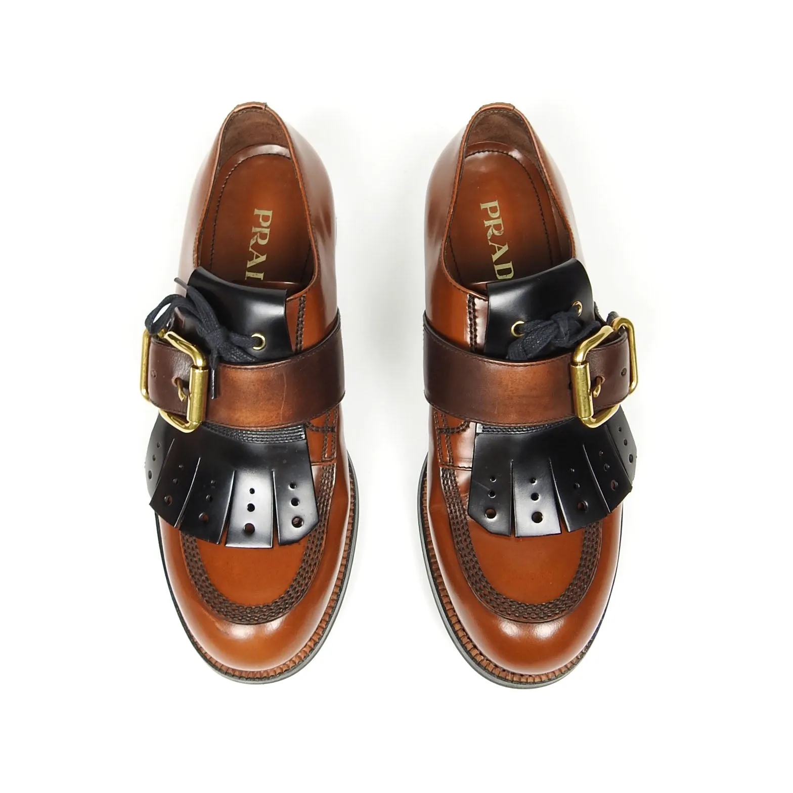 Prada Monk Strap Shoes Size 9