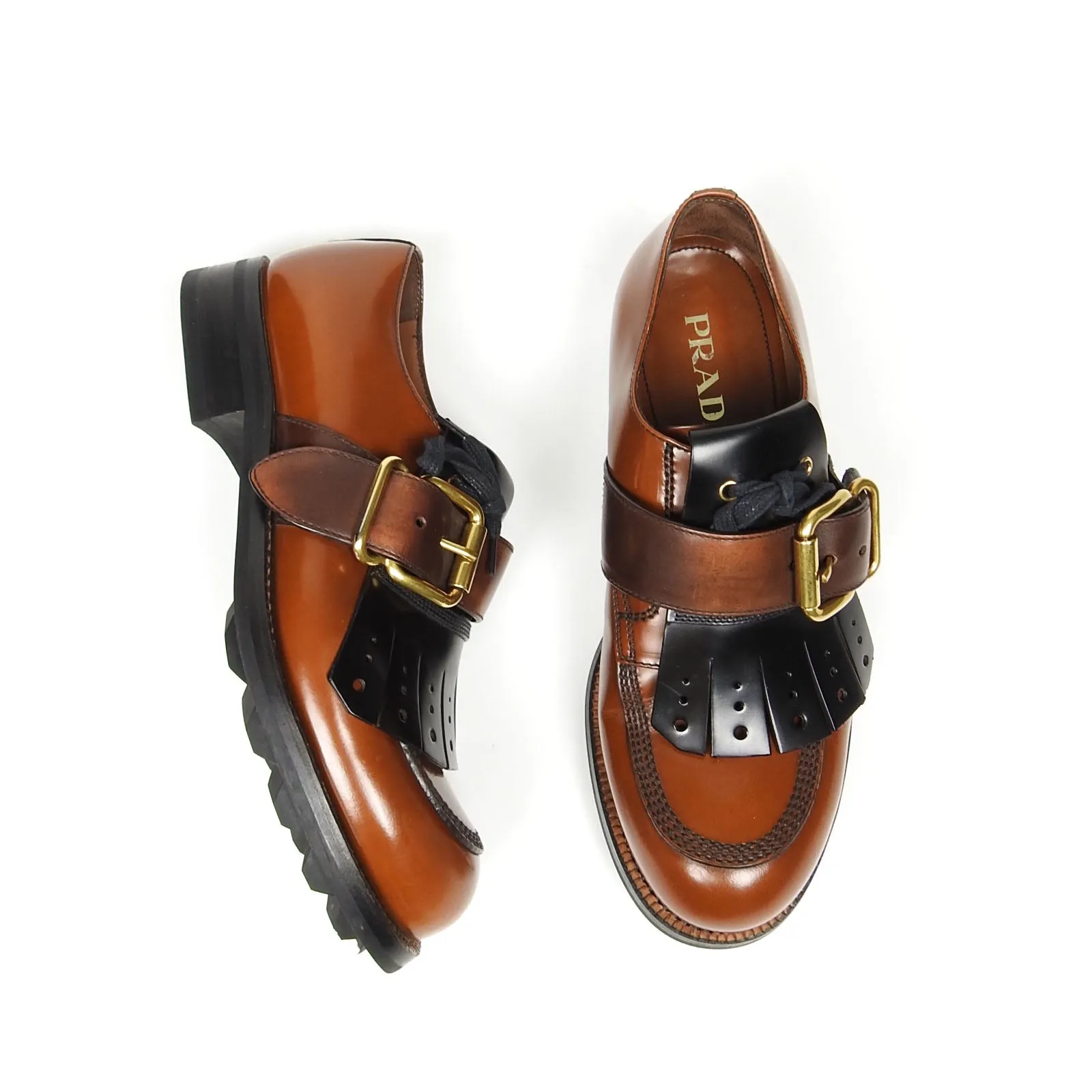 Prada Monk Strap Shoes Size 9