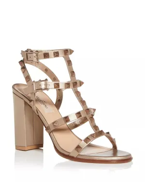 PRE-LOVED Rockstud High Block Heel Valentino - Size 42