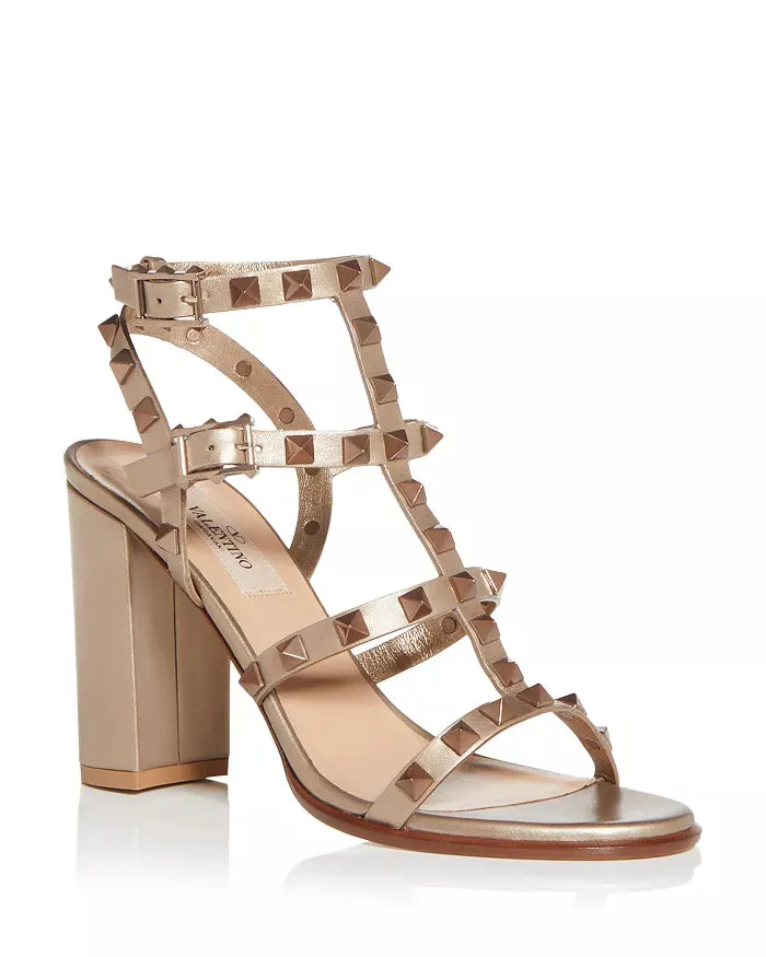 PRE-LOVED Rockstud High Block Heel Valentino - Size 42