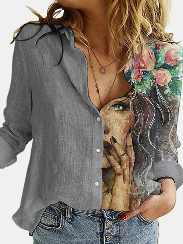 Printed Combo Shirt