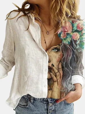 Printed Combo Shirt