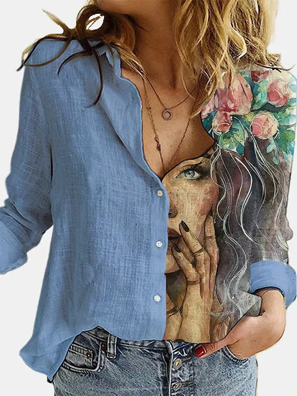 Printed Combo Shirt