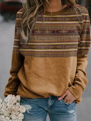 Printed Round-Neck Sweatshirt