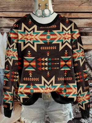 Printed Round-Neck Sweatshirt