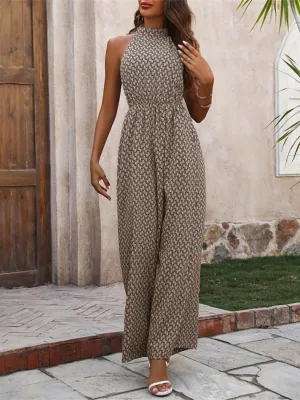 Printed Sassy Sleeveless Jumpsuit