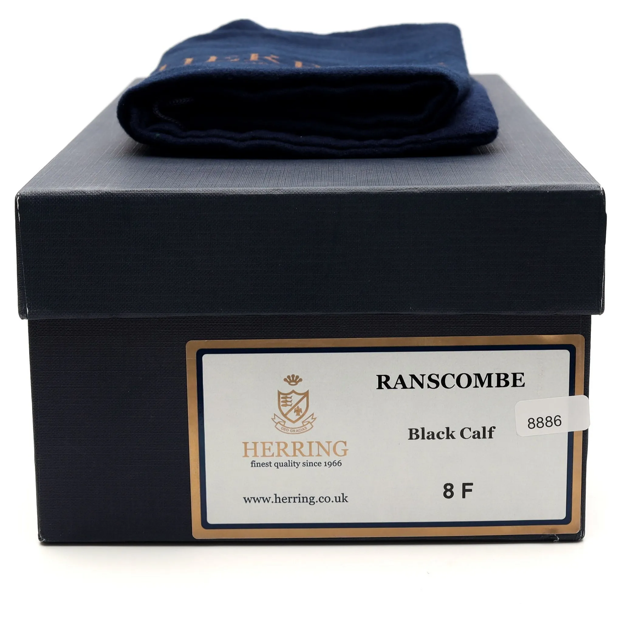 'Ranscombe' Black Leather Monk Strap UK 8 F