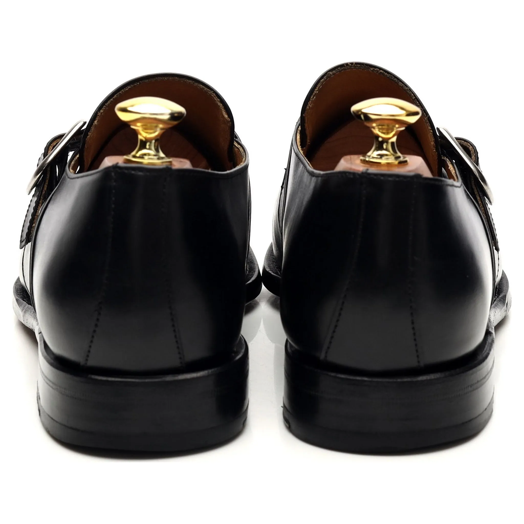 'Ranscombe' Black Leather Monk Strap UK 8 F