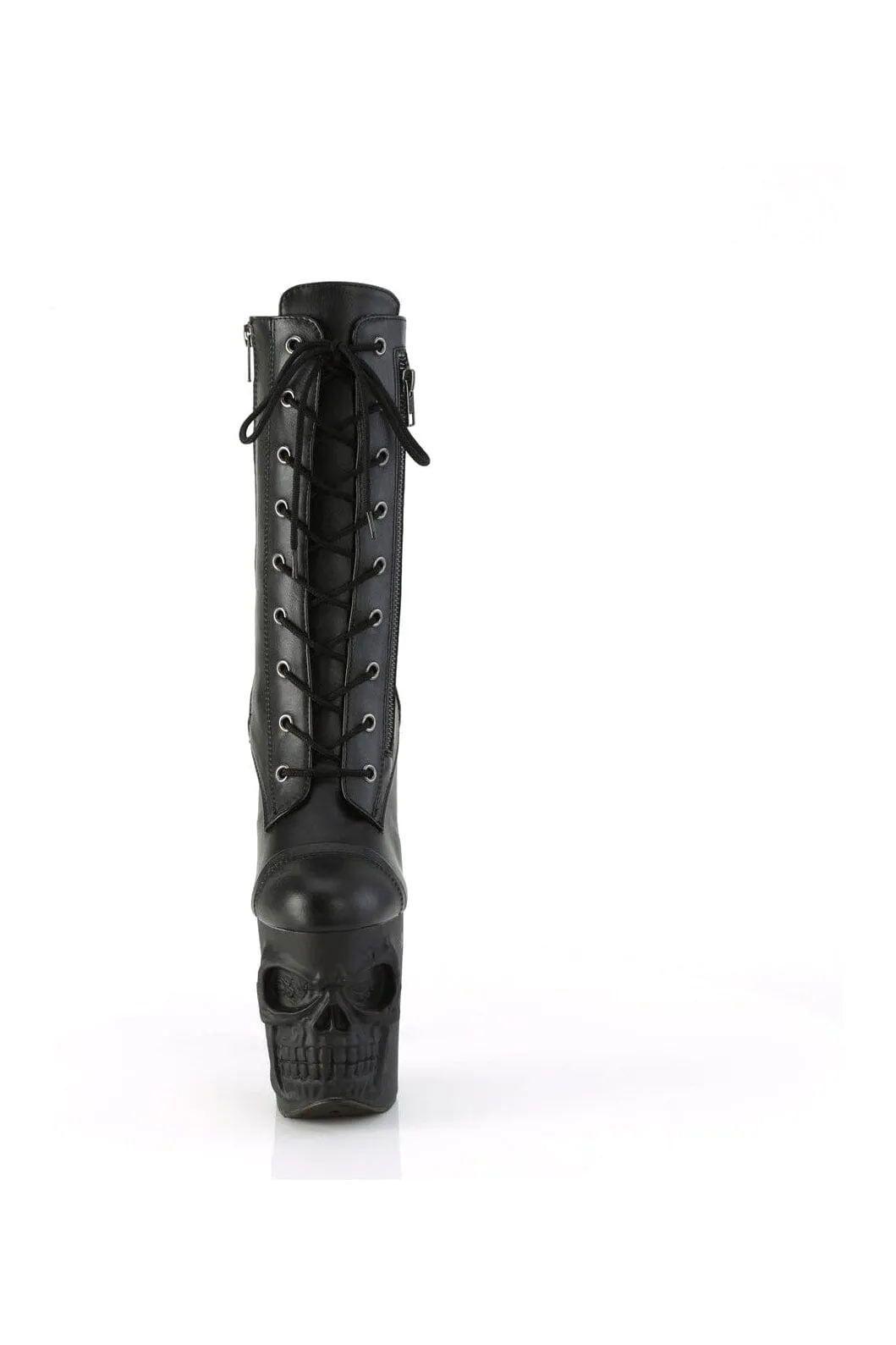RAPTURE-1047 Black Faux Leather Knee Boot