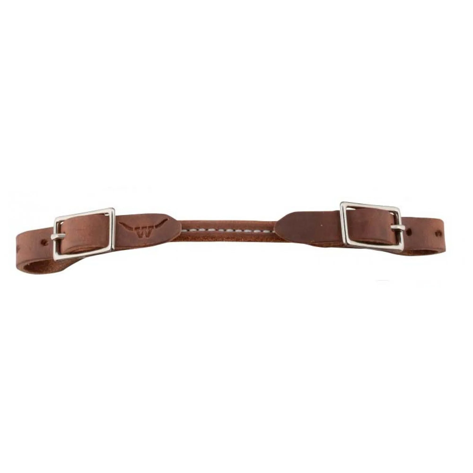 Rounded Leather Curb Strap