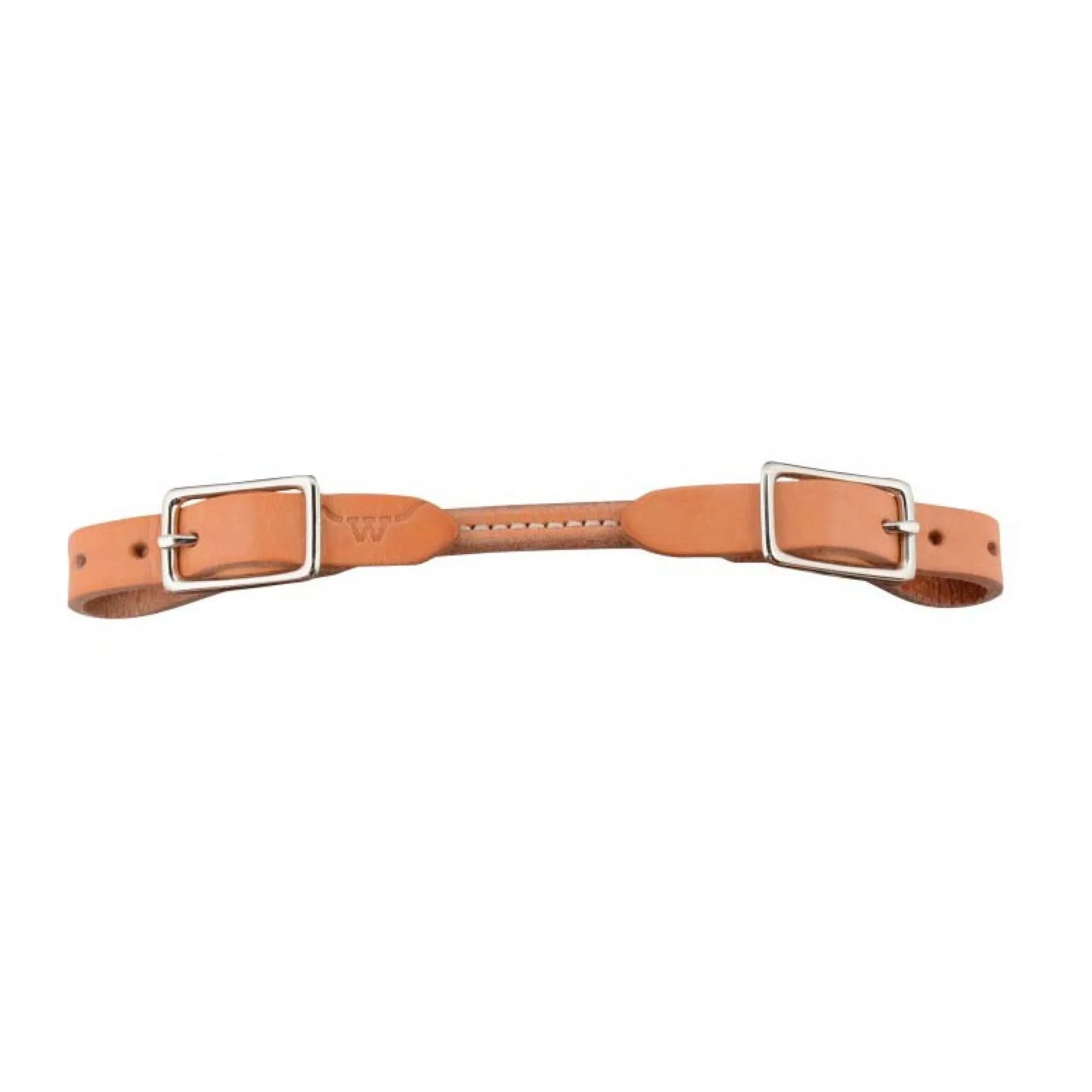 Rounded Leather Curb Strap