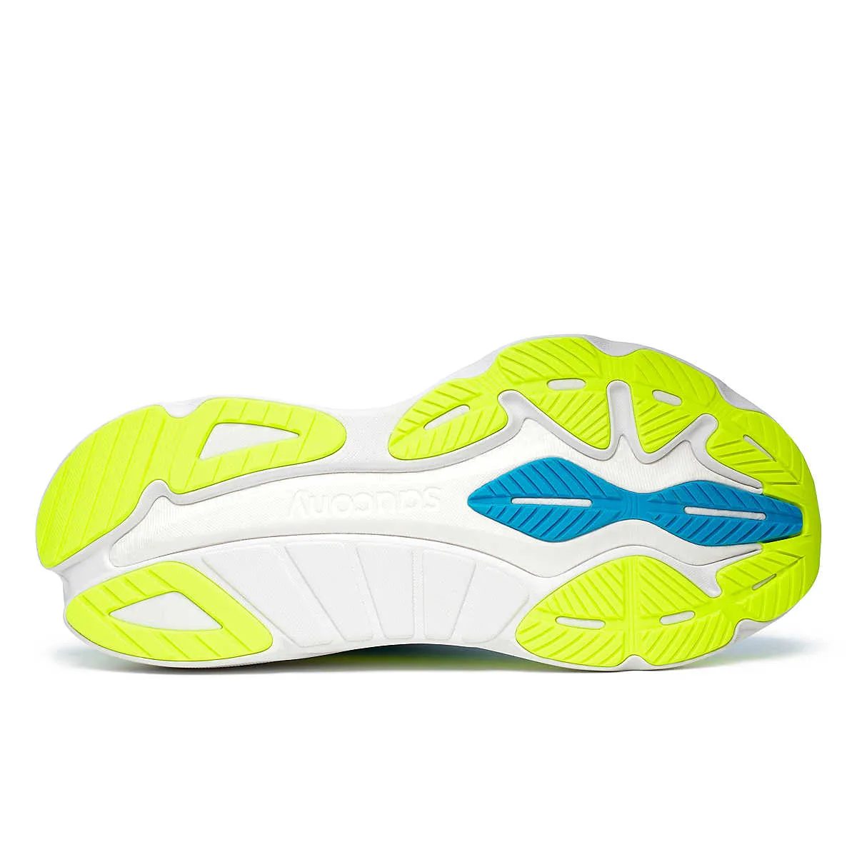 Saucony Hurricane 24 (Mens) - Vizi Blue/Citron
