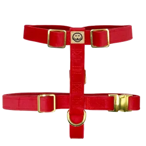Scarlet Velvet - Adjustable Strap Dog Harness