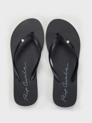 Script Wave Bloom Open Toe