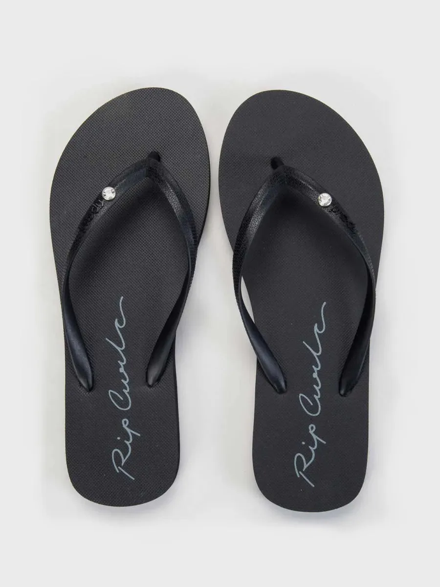 Script Wave Bloom Open Toe