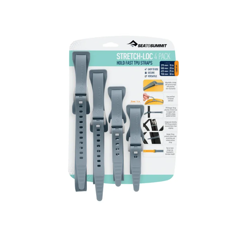 Sea To Summit Stretch-Loc TPU Straps - 4 Pack