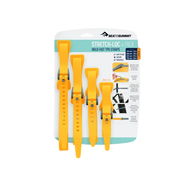 Sea To Summit Stretch-Loc TPU Straps - 4 Pack