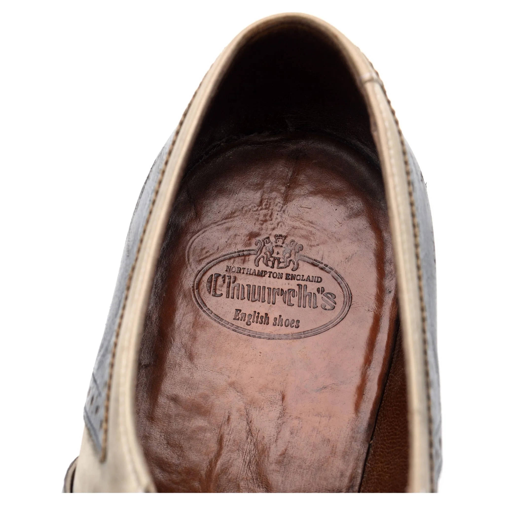 'Shanghai' Blue Leather Monk Strap UK 9 F