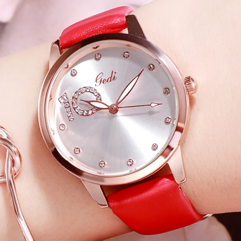 Simple Dial With Scale Women's Watch