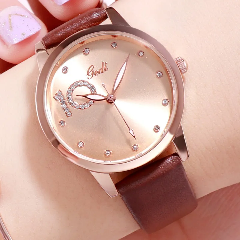 Simple Dial With Scale Women's Watch