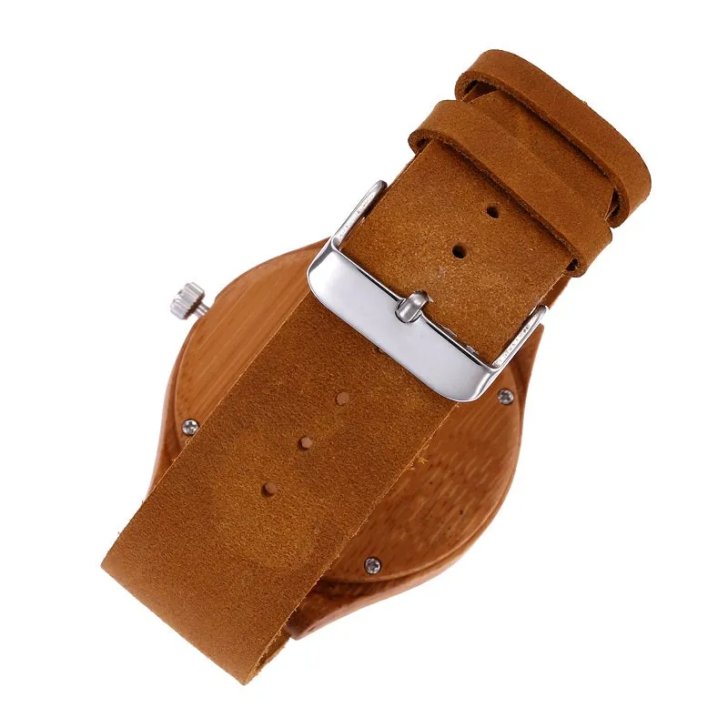 Six Pin Dial Multifunctional Wooden Watch