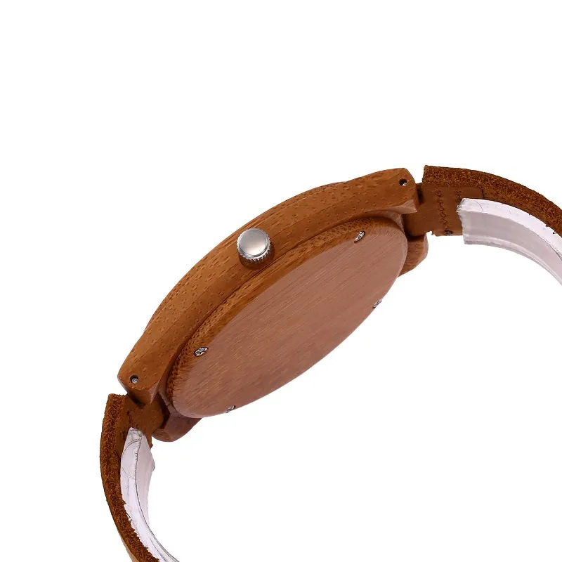 Six Pin Dial Multifunctional Wooden Watch