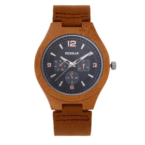 Six Pin Dial Multifunctional Wooden Watch