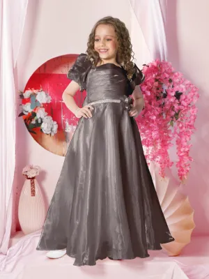 Sleek Elegant Evening  Black Gown
